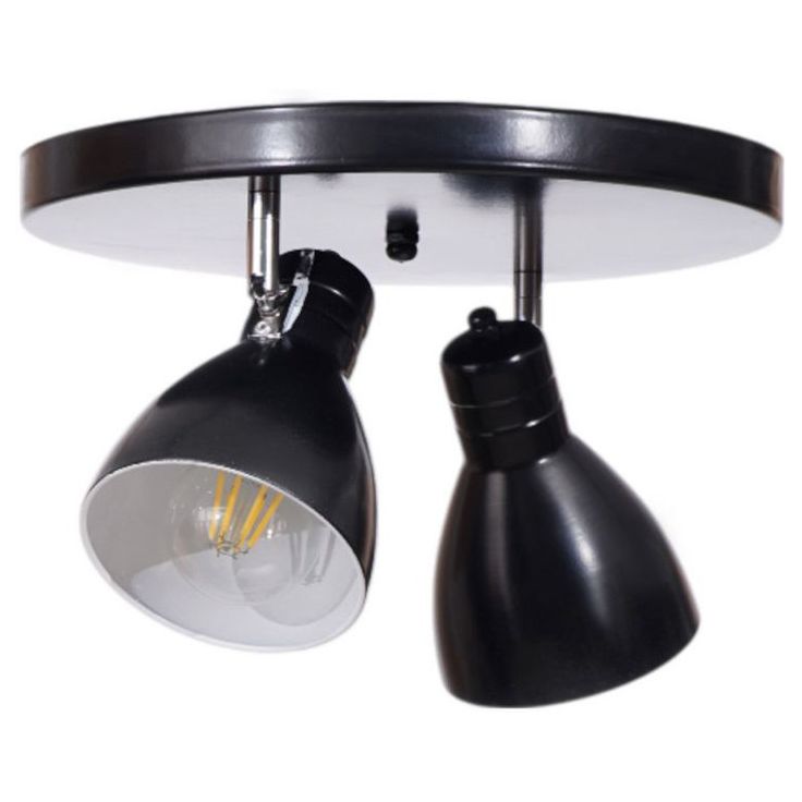 Kattospotti Linento Lighting Otis 2-osainen musta