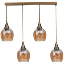 Riippuvalaisin Linento Lighting Enzo 4-osainen, suora, 65cm