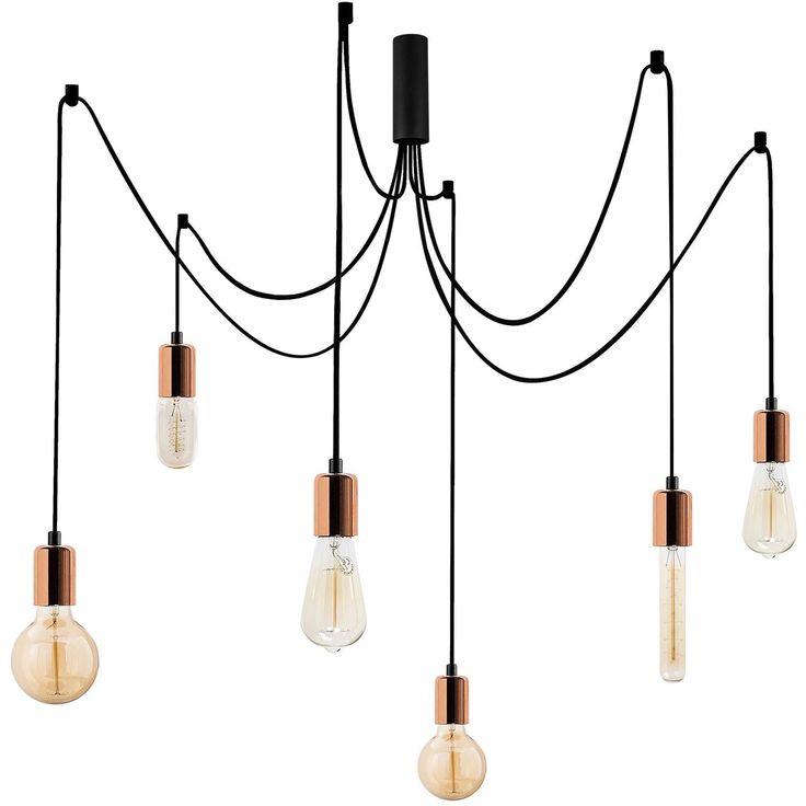 Kattovalaisin Linento Lighting Kabluni, 6-osainen, kupari/musta