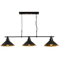 Kattovalaisin Linento Lighting Mikaela, 3-osainen, musta, Verkkokaupan poistotuote