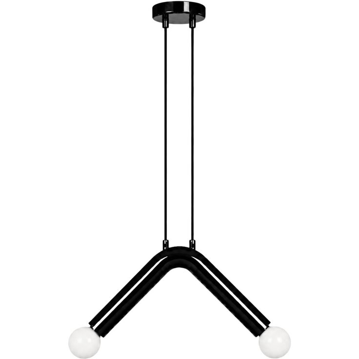 Riippuvalaisin Linento Lighting Balance - 20551, 2-osainen, E14, musta