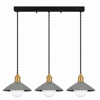 Riippuvalaisin Linento Lighting Plise, 3-osainen, E27