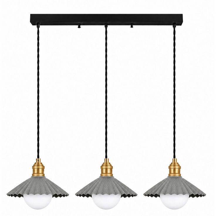 Riippuvalaisin Linento Lighting Plise - 15-20932, 3-osainen, E27, harmaa