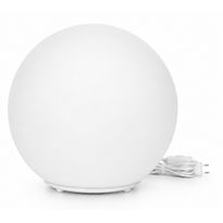 Pöytävalaisin Linento Lighting Glob, E27, valkoinen, eri kokoja