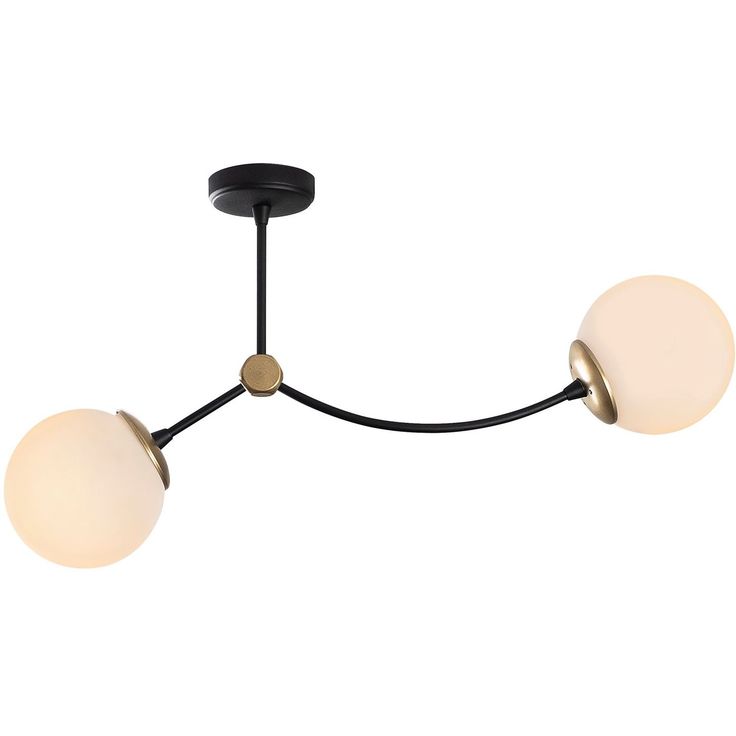 Kattovalaisin Linento Lighting Kromozom, 72cm, 2-osainen, musta