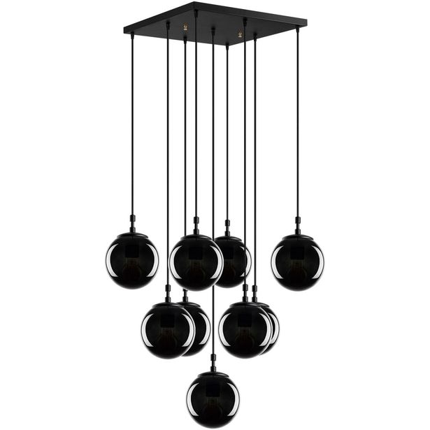 Kattovalaisin Linento Lighting Efe, 9-osainen, musta