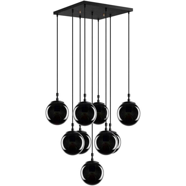 Kattovalaisin Linento Lighting Efe, 9-osainen, musta