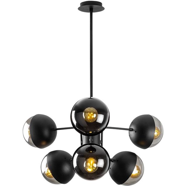Kattovalaisin Linento Lighting Karsor, 6-osainen, musta