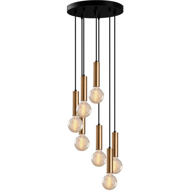 Kattovalaisin Linento Lighting Tempo, 7-osainen, messinki/musta