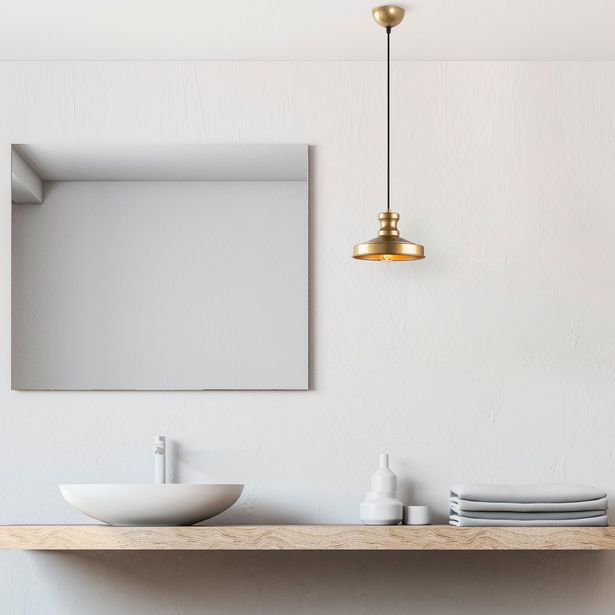 Riippuvalaisin Linento Lighting Gullu, Ø22cm, kulta