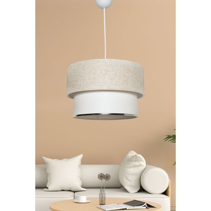 Riippuvalaisin Linento Lighting TM121, Ø30cm, kermanvalkoinen