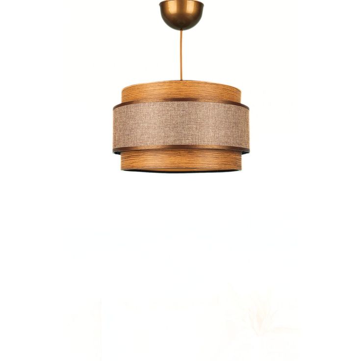 Riippuvalaisin Linento Lighting BK027, Ø28cm, ruskea