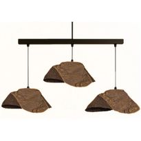 Riippuvalaisin Linento Lighting BK190 3-osainen musta/ruskea