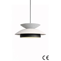 Riippuvalaisin Linento Lighting BK306, Ø48cm, harmaa/valkoinen/musta
