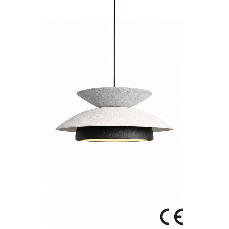 Riippuvalaisin Linento Lighting BK306, Ø48cm, harmaa/valkoinen/musta