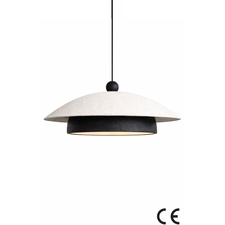 Riippuvalaisin Linento Lighting BK314, Ø48cm, musta/valkoinen