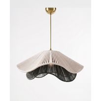 Riippuvalaisin Linento Lighting Olivekru, E27, valkoinen/musta
