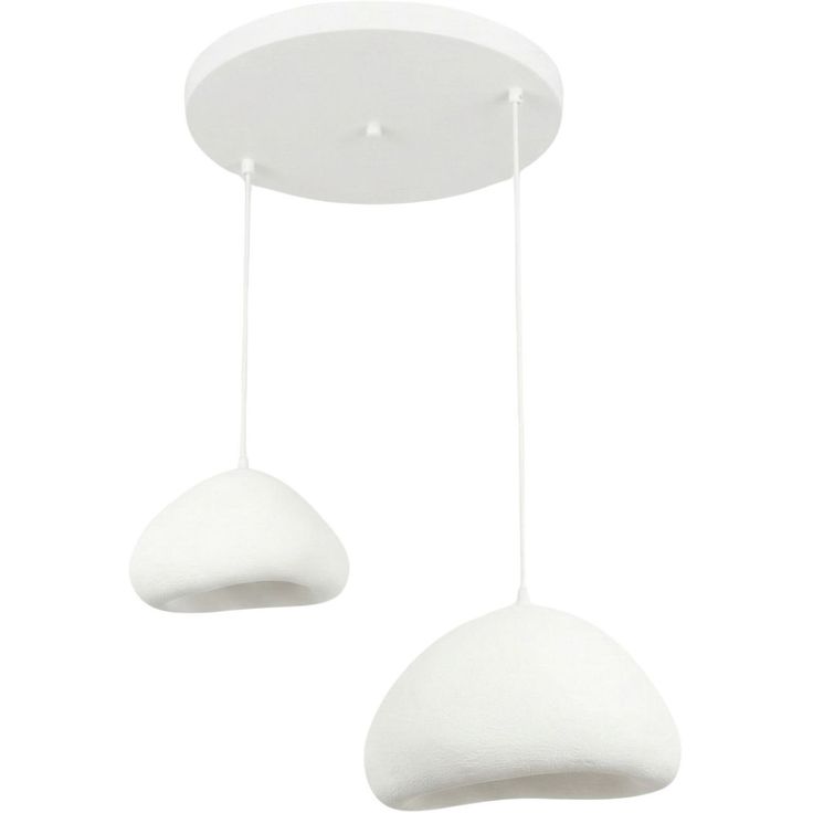 Riippuvalaisin Linento Lighting Lora 30-40-T-Luna, 2-osainen, valkoinen