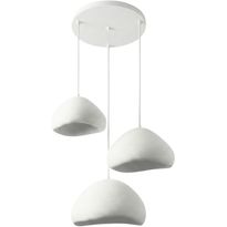Riippuvalaisin Linento Lighting Lora Set-T-Luna, 3-osainen, valkoinen