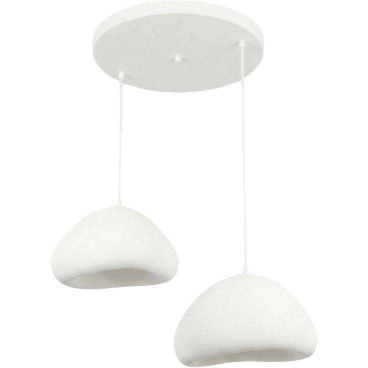 Riippuvalaisin Linento Lighting Lora 40-40-T-Luna, 2-osainen, valkoinen