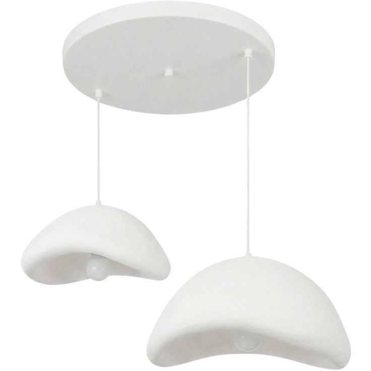 Riippuvalaisin Linento Lighting Luna 40-50-T, 2-osainen, valkoinen
