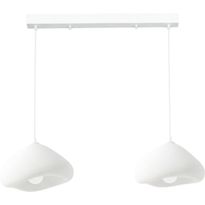 Riippuvalaisin Linento Lighting Lora 30-2-C-Luna, 2-osainen, valkoinen