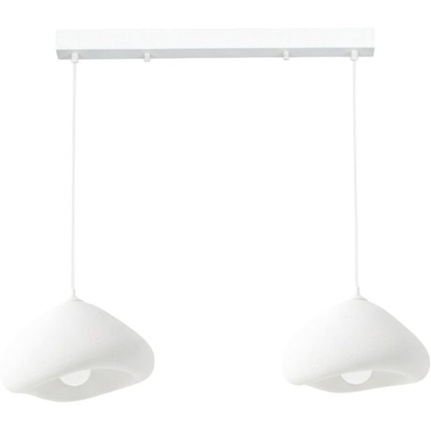 Riippuvalaisin Linento Lighting Lora 30-2-C-Luna, 2-osainen, valkoinen