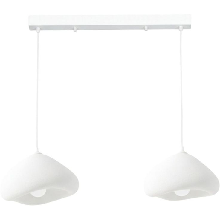Riippuvalaisin Linento Lighting Lora 30-2-C-Luna, 2-osainen, valkoinen
