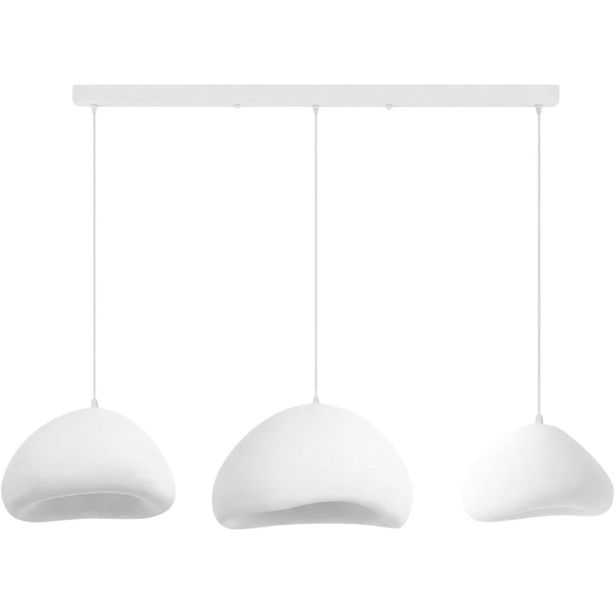 Riippuvalaisin Linento Lighting Lora Set-C-Luna, 3-osainen, valkoinen