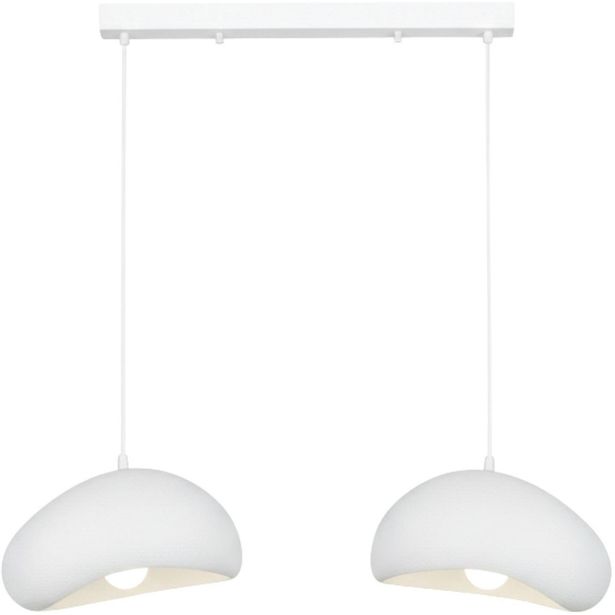 Riippuvalaisin Linento Lighting Loval 30-2-C-Luna, 2-osainen, valkoinen