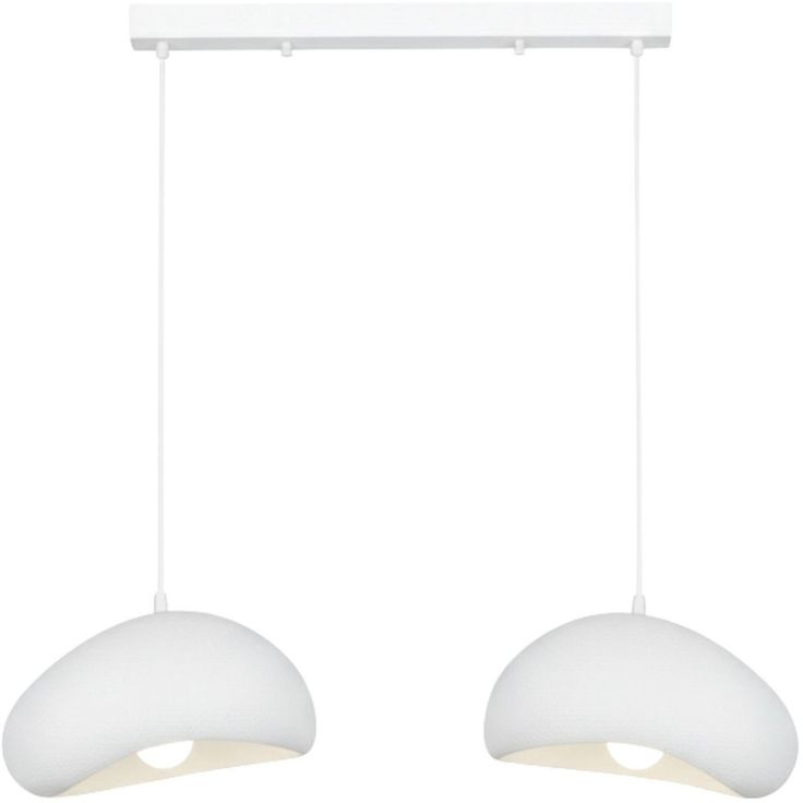 Riippuvalaisin Linento Lighting Loval 30-2-C-Luna, 2-osainen, valkoinen