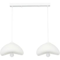 Riippuvalaisin Linento Lighting Luna 30-2-C, 2-osainen, valkoinen