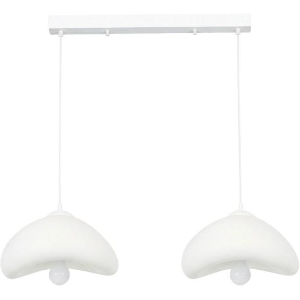 Riippuvalaisin Linento Lighting Luna 30-2-C, 2-osainen, valkoinen