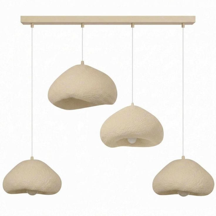 Riippuvalaisin Linento Lighting Lora Set-Lora-30-4-C-1001-Nua, 4-osainen, luonnonvalkoinen