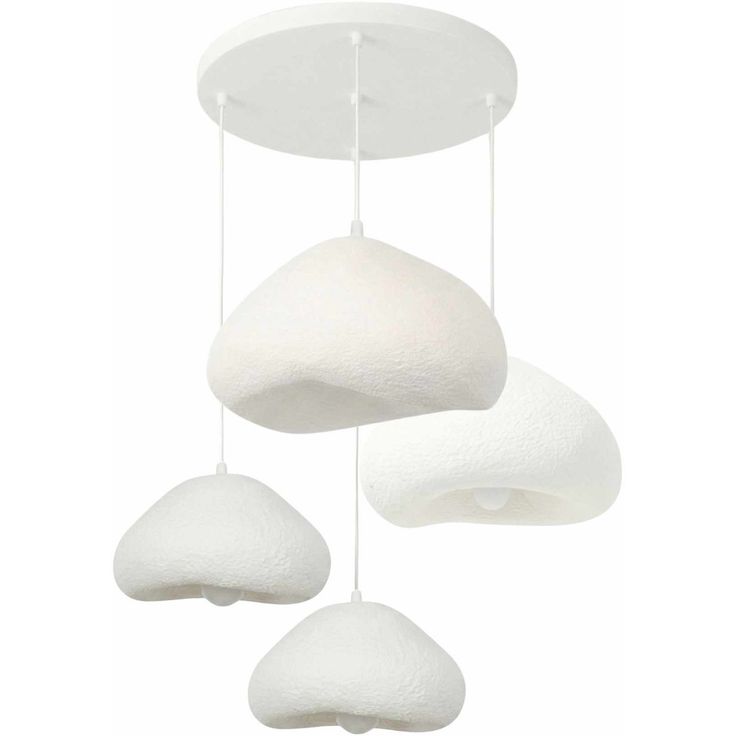 Riippuvalaisin Linento Lighting Lora Set-Lora-30-4-T-Nua, 4-osainen, valkoinen
