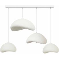 Riippuvalaisin Linento Lighting Luna Nua C, 4-osainen, valkoinen