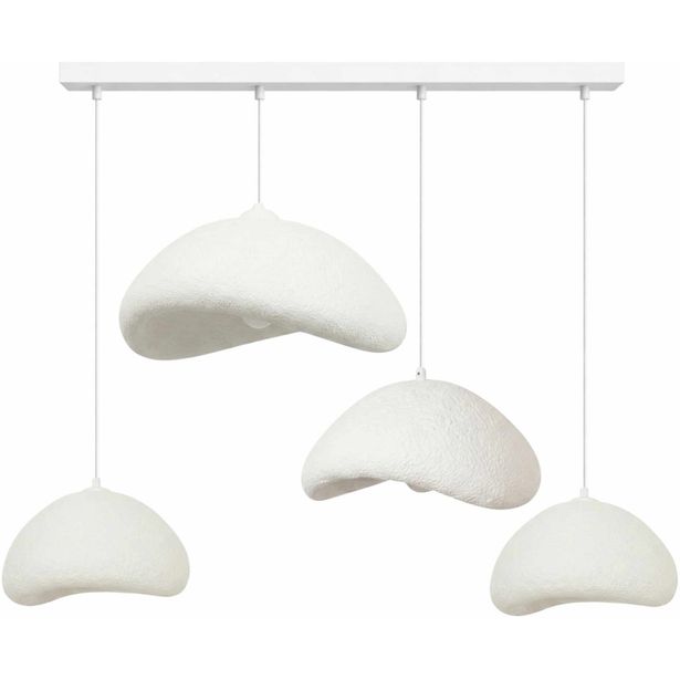 Riippuvalaisin Linento Lighting Luna Nua C, 4-osainen, valkoinen