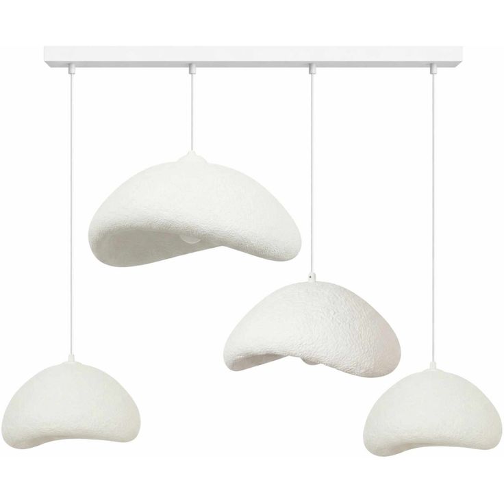 Riippuvalaisin Linento Lighting Luna Nua C, 4-osainen, valkoinen