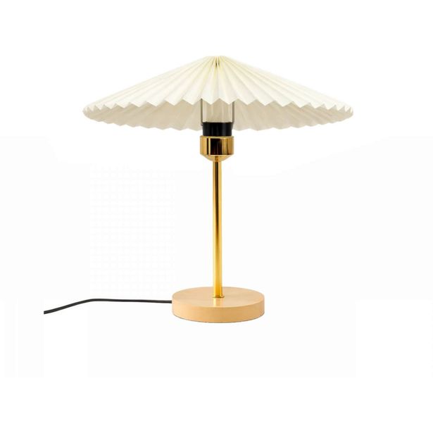 Pöytävalaisin Linento Lighting 242407 luonnonvalkoinen/kulta/beige