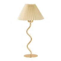 Pöytävalaisin Linento Lighting 242362 valkoinen/kulta