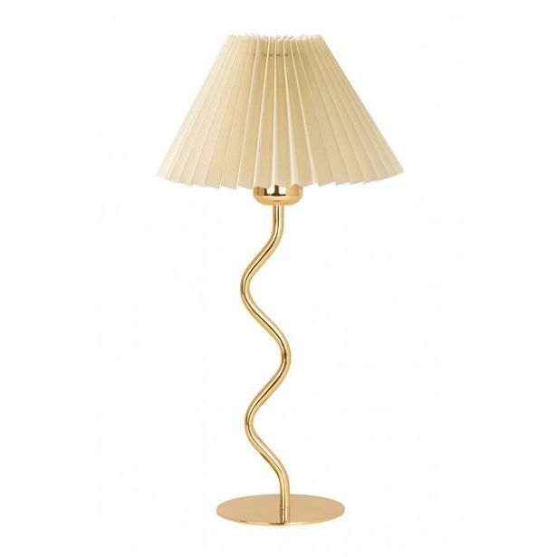 Pöytävalaisin Linento Lighting 242362 valkoinen/kulta