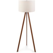 Lattiavalaisin Linento Lighting Ramona, 140cm, ruskea/luonnonvalkoinen, Verkkokaupan poistotuote
