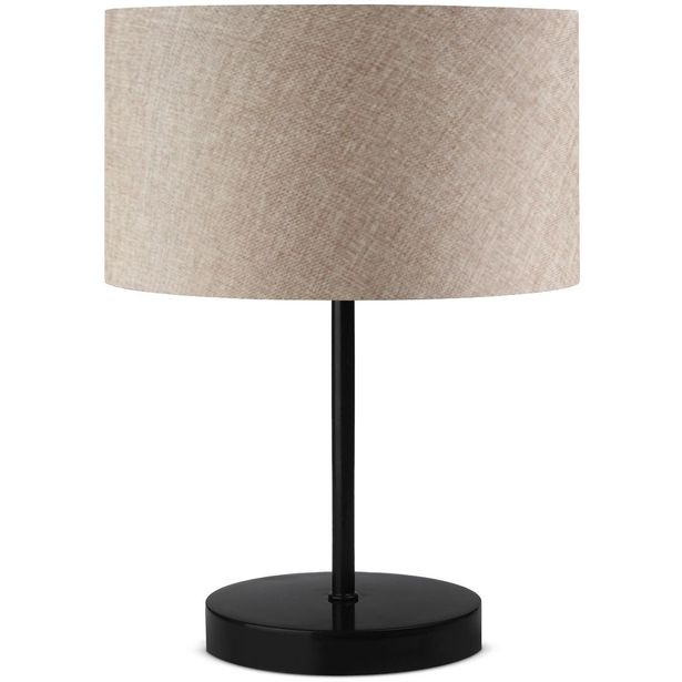 Pöytävalaisin Linento Lighting AYD-2848, 37cm, beige/musta
