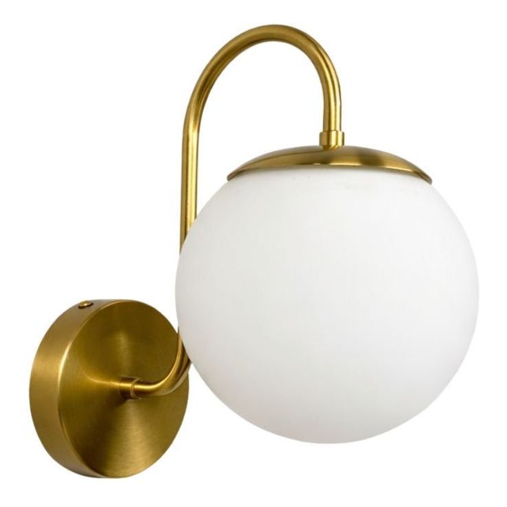 Seinävalaisin Linento Lighting 242430 kulta/valkoinen