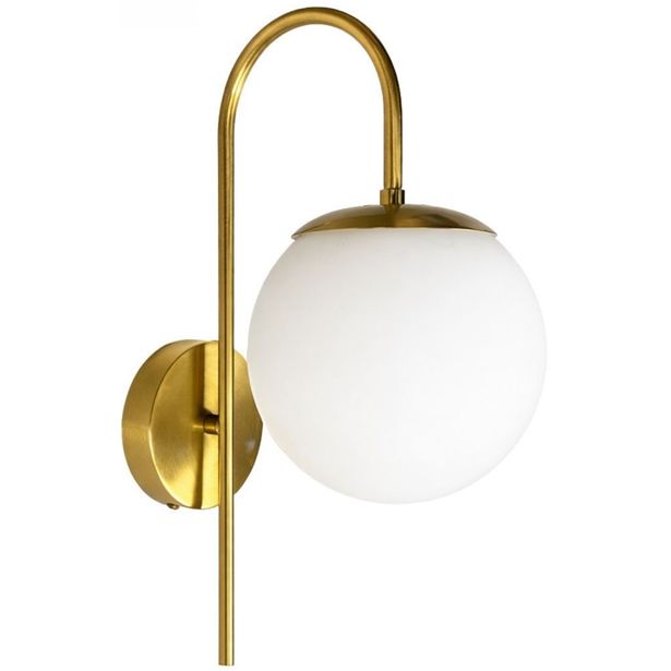 Seinävalaisin Linento Lighting 242432 kulta/valkoinen