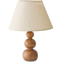 Pöytävalaisin Linento Lighting 242109 kermanvalkoinen/tammi