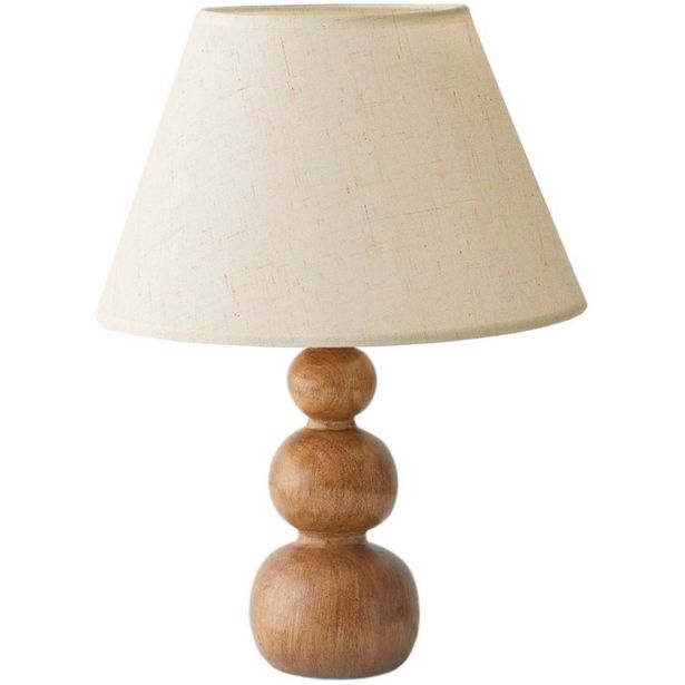 Pöytävalaisin Linento Lighting 242109 kermanvalkoinen/tammi