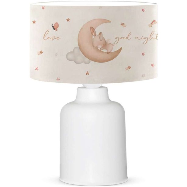 Lastenhuoneen pöytävalaisin Linento Lighting 241440 valkoinen