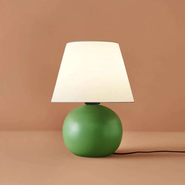 Pöytävalaisin Linento Lighting 241793 valkoinen/vihreä