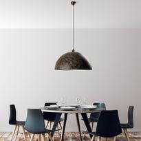 Riippuvalaisin Linento Lighting KURE RETRO, Ø60cm, tummanruskea